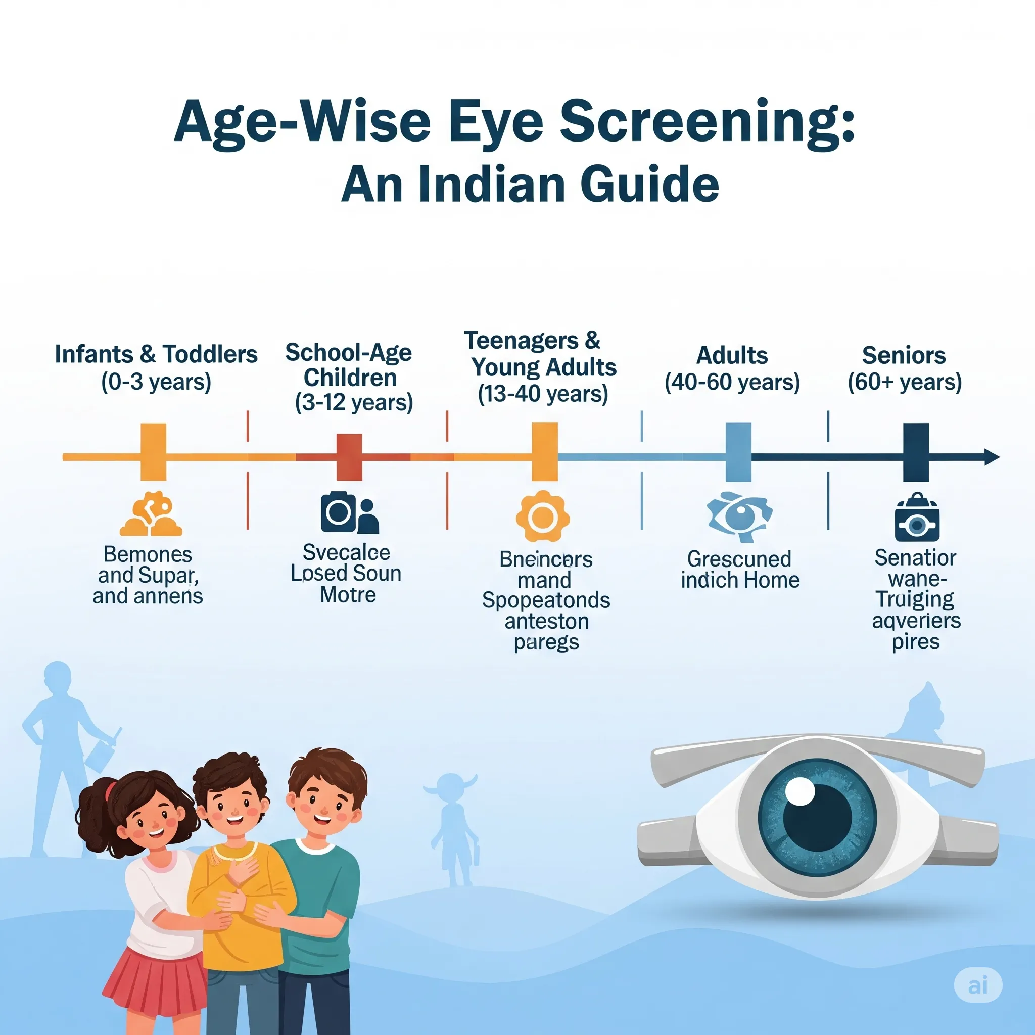 Age-Wise Eye Screening Timeline